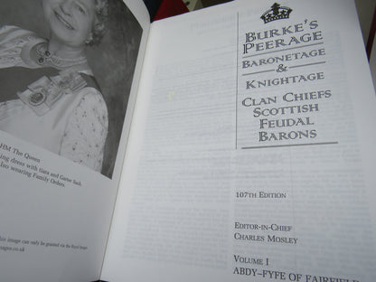 Burke's Peerage Baronetage & Knightage Clan Chiefs Scottish Feudal Barons 107th Edition 2003 Volume  book image 6