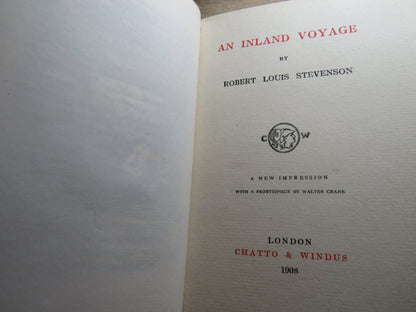 An Inland Voyage By Robert Louis Stevenson 1908 book image 2