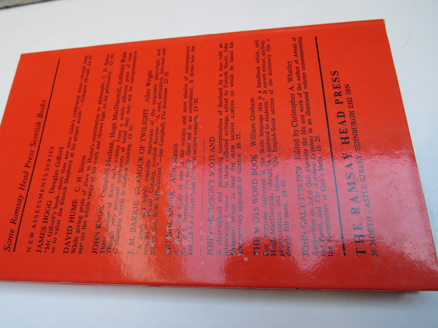 The Strange Death of Scottish History By Marinell Ash 1980