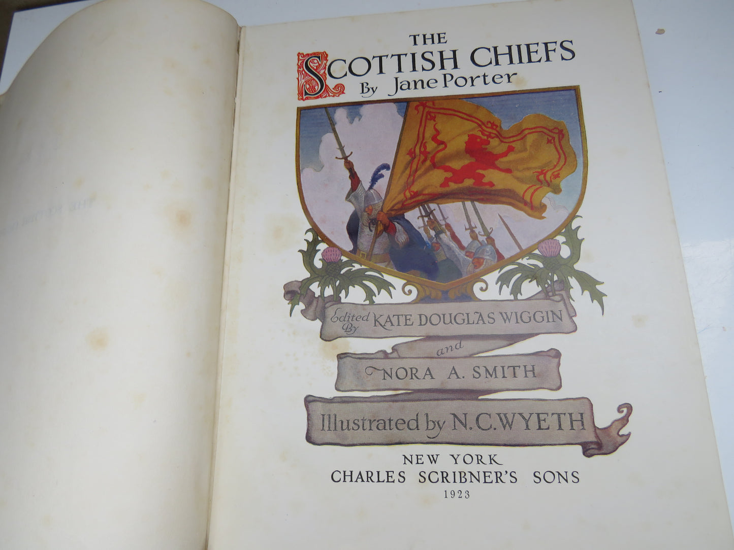 The Scottish Chiefs By Jane Porter 1923