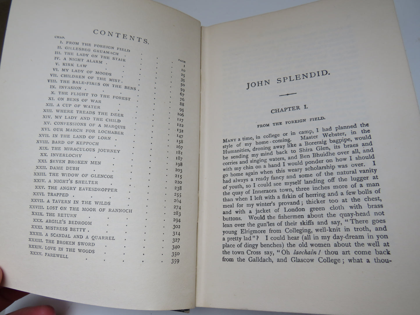 John Splendid The Tale of a Poor Gentleman and The Little Wars of Lorn By Neil Munro 1923