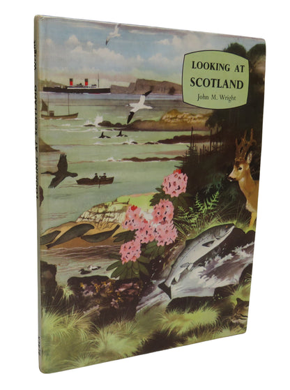 Looking At Scotland By John M. Wright 1966 book front cover