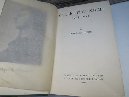 Collected Poems 1905-1925 By Wilfrid Gibson 1926