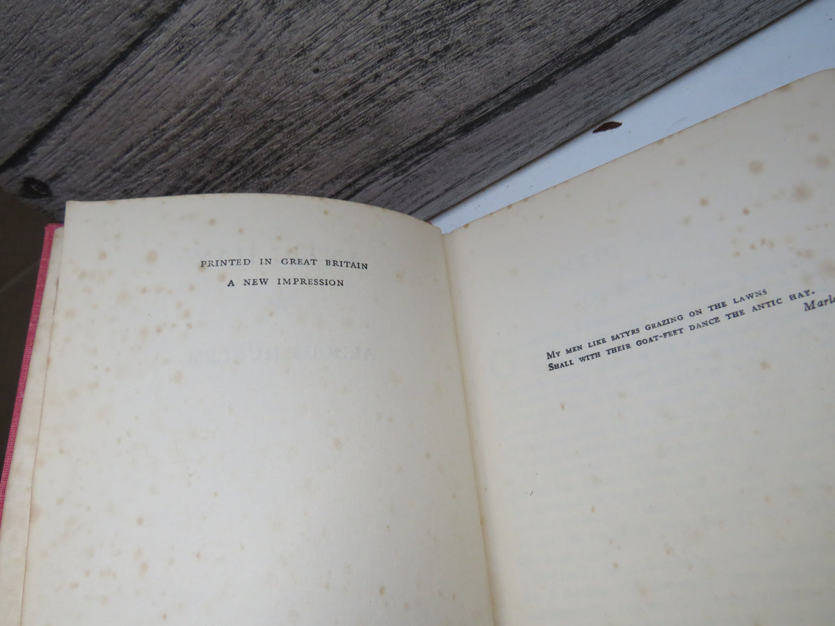 Antic Hay By Aldous Huxley 1934
