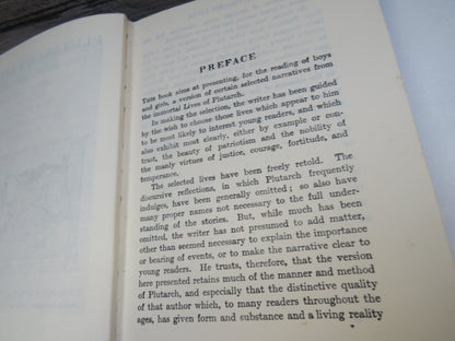 Plutarch's Lives For Boys and Girls Being Selected Lives Freely Retold By W. H. Weston