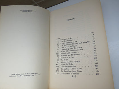 Blue Water Vagabond Six Years' Adventure At Sea By Dennis Puleston 1940 book image 5
