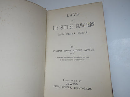 Lays of The Scottish Cavaliers and Other Poems By William Edmondstoune Aytoun book image 4
