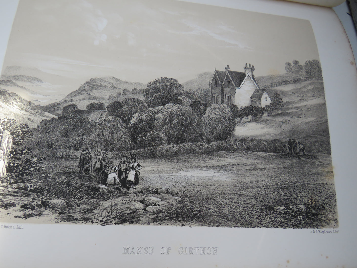 The Kirk and The Manse; Sixty Illustrated Views In Tinted Lithography of the Most Interesting and Romantic Parish Kirks and Manses in Scotland: With Descriptive and Historical Notices and An Introduction By The Rev. Robert W. Fraser 1857