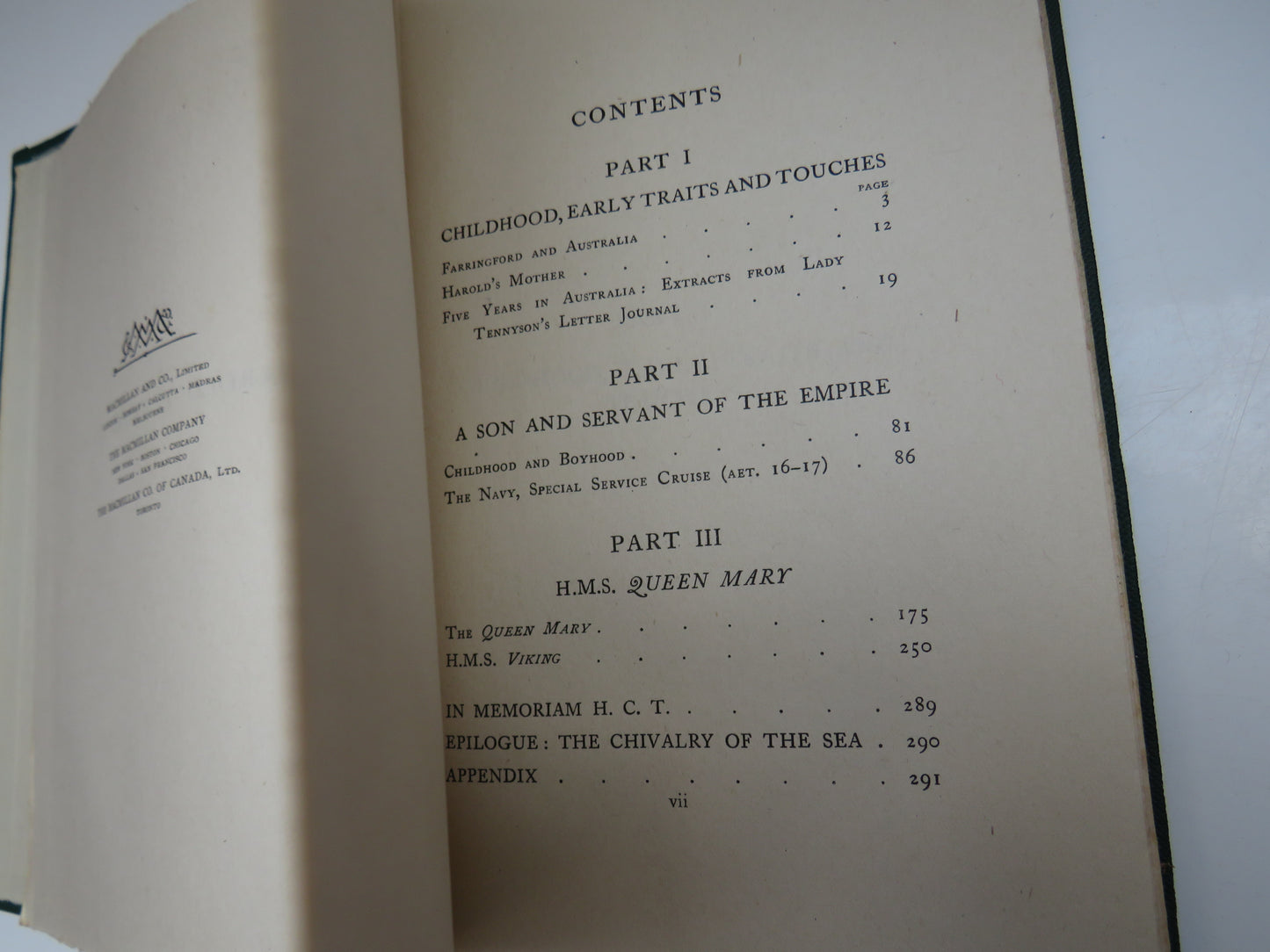 Harold Tennyson R.N. The Story of a Young Sailor Put Together By A Friend 1918