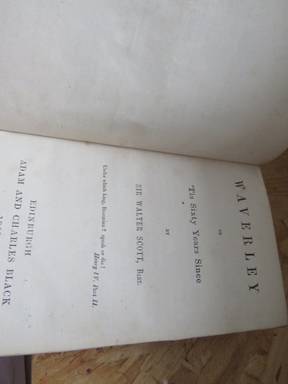 The Waverly Novels By Sir Walter Scott 1862 Volumes 1 - 24 in 12 Books book image 8