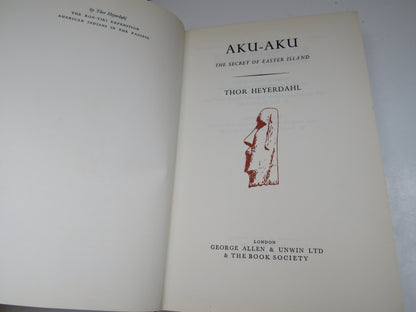 Aku-Aku The Secret of Easter Island By Thor Heyerdahl 1958 book image 4