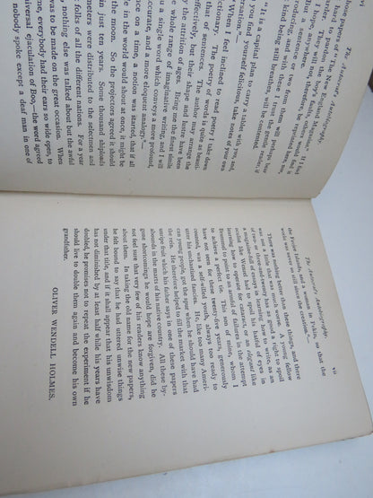 The Autocrat Of The Breakfast-Table Every Man His Boswell By Oliver Wendell Holmes book image 4