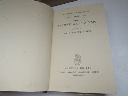 The Second World War Volume II Their Finest Hour By Winston S. Churchill 1949 book image 3