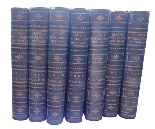 Lloyd's Encyclopaedic Dictionary Volumes 1 - 7 1895