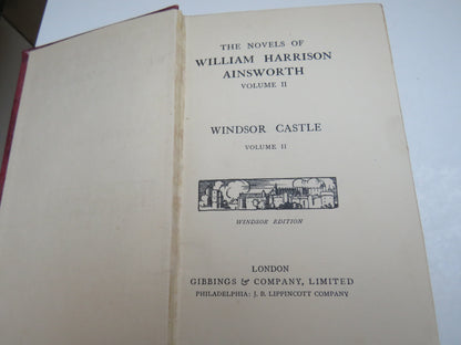 Windsor Castle By Harrison Ainsworth Novels of William Harrison Ainsworth Vol II book image 3