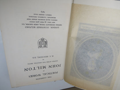 The Complete Poetical Works of John Milton Edited After The Original Texts By H.C. Beeching 1913 book image 4