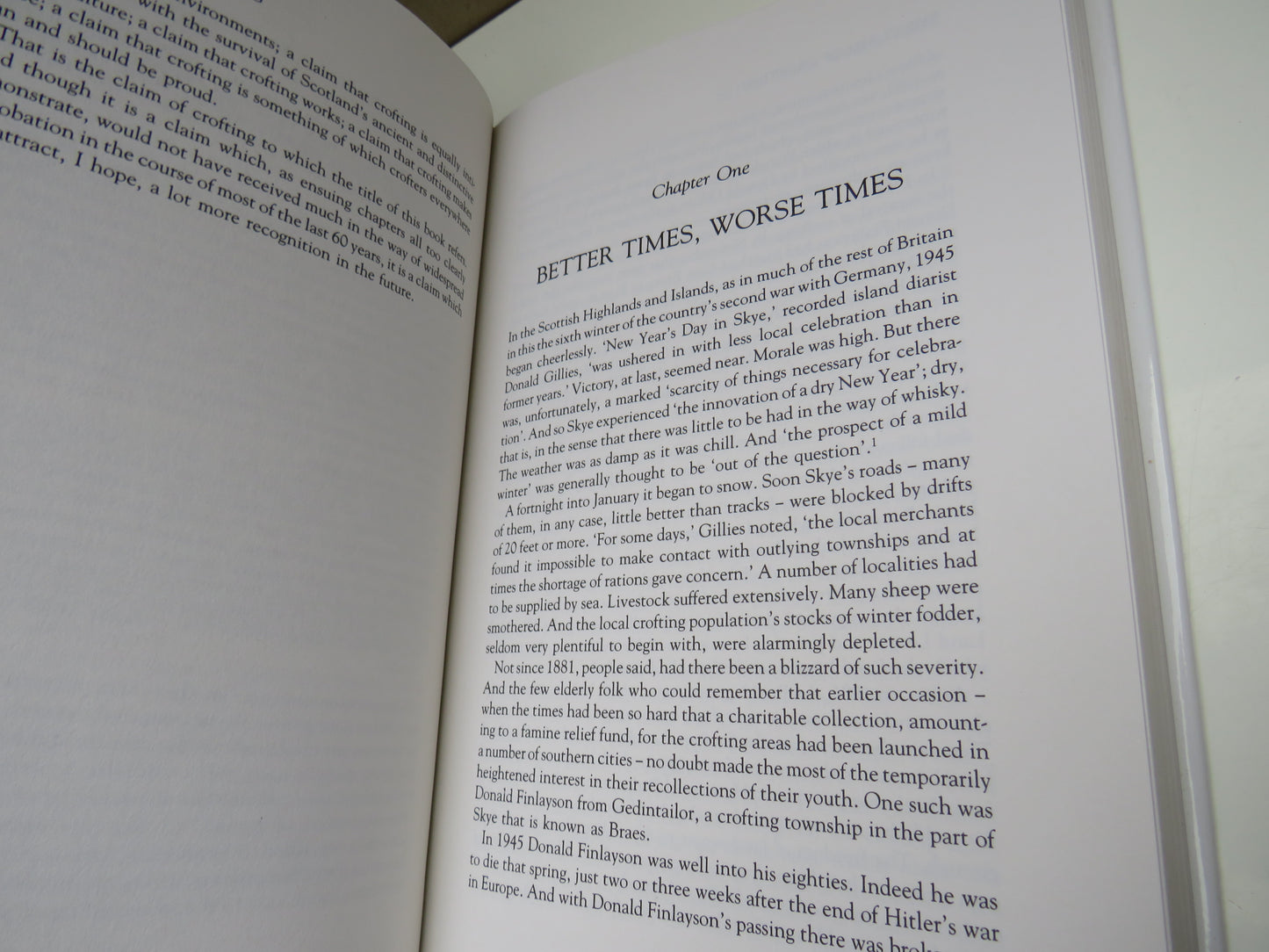 The Claim of Crofting, The Scottish Highlands and Islands. 1930-1990 by James Hunter, 1991