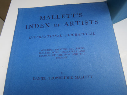 Mallett's Index of Artists International - Biographical By Daniel Trowbridge Mallett 1976 book image 3