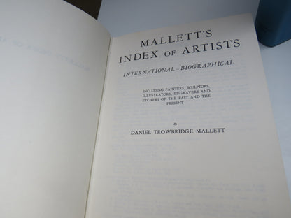 Mallett's Index of Artists International - Biographical By Daniel Trowbridge Mallett 1976 book image 5