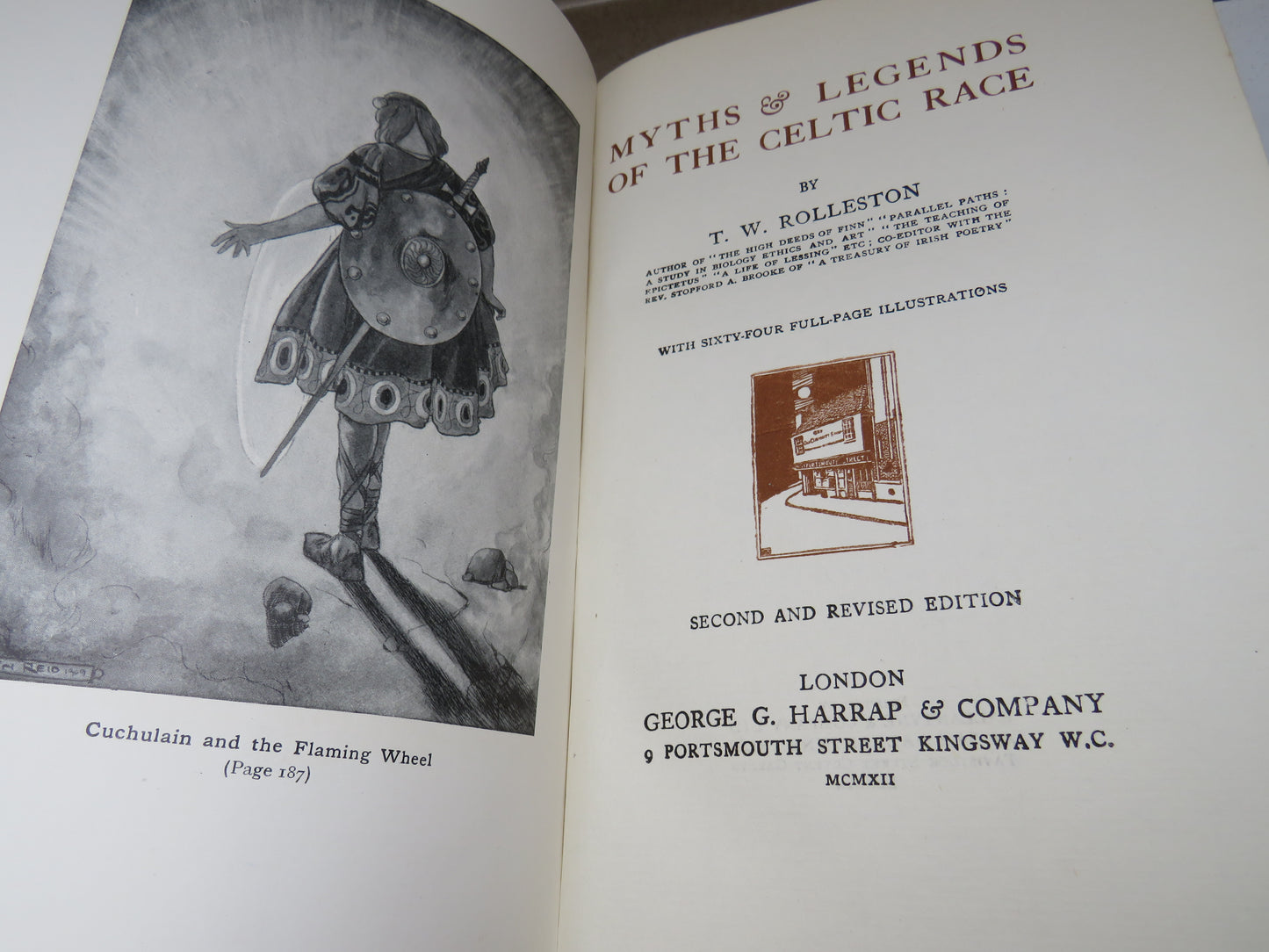 Myths & Legends Of The Celtic Race By T. W. Rolleston 1912