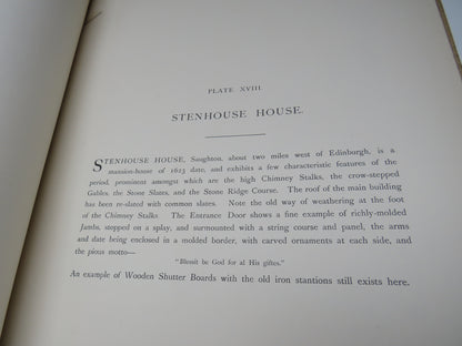 Scottish Architectural Details By John. W. Small Architect Stirling 1901 book image 6