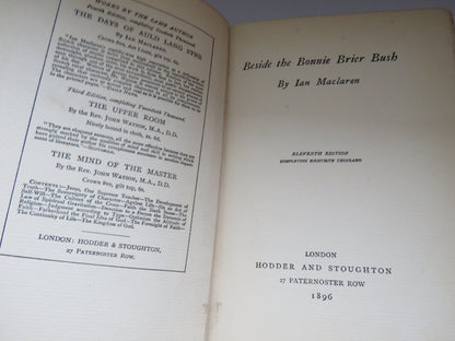 Beside The Bonnie Brier Bush By Ian Maclaren 1896 book image 4