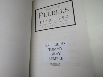 History of Peebles 1850-1990 by J. L. Brown and I. C. Lawson, 1990 book image 3