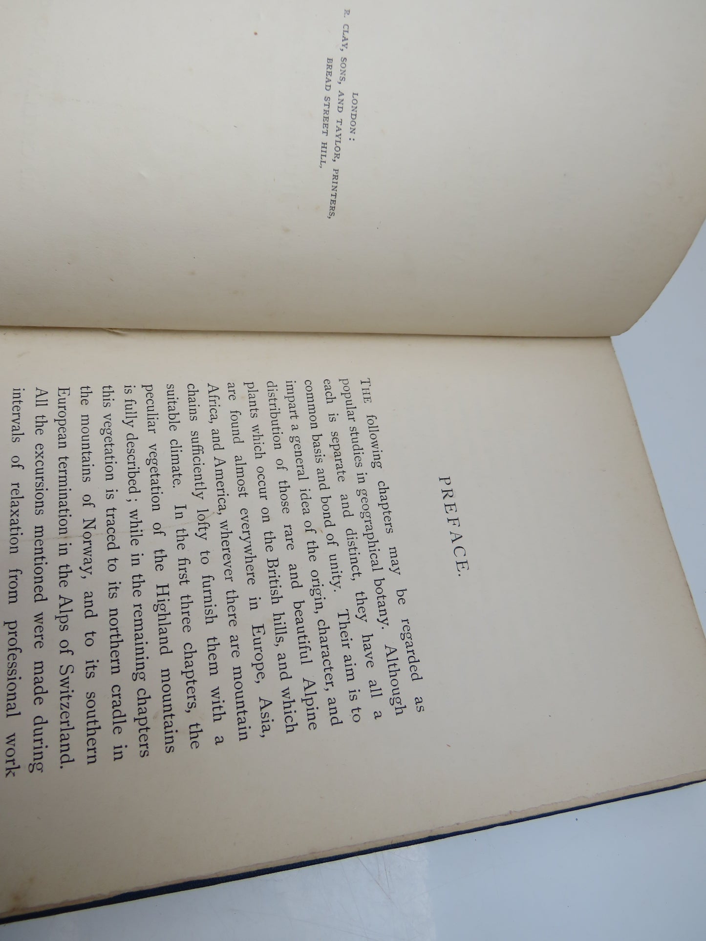 Holidays On High Lands; Or Rambles and Incidents In Search Of Alpine Plants By The Rev. Hugh Macmillan 1869