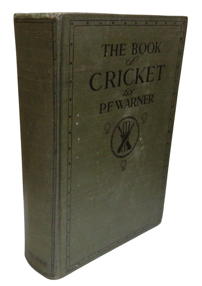 The Book of Cricket By P. F. Warner 1922 book front cover