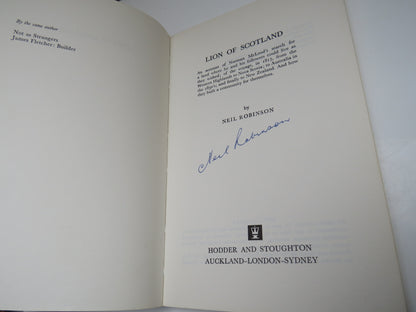 Lion of Scotland by Neil Robinson, 1974 Signed book image 4