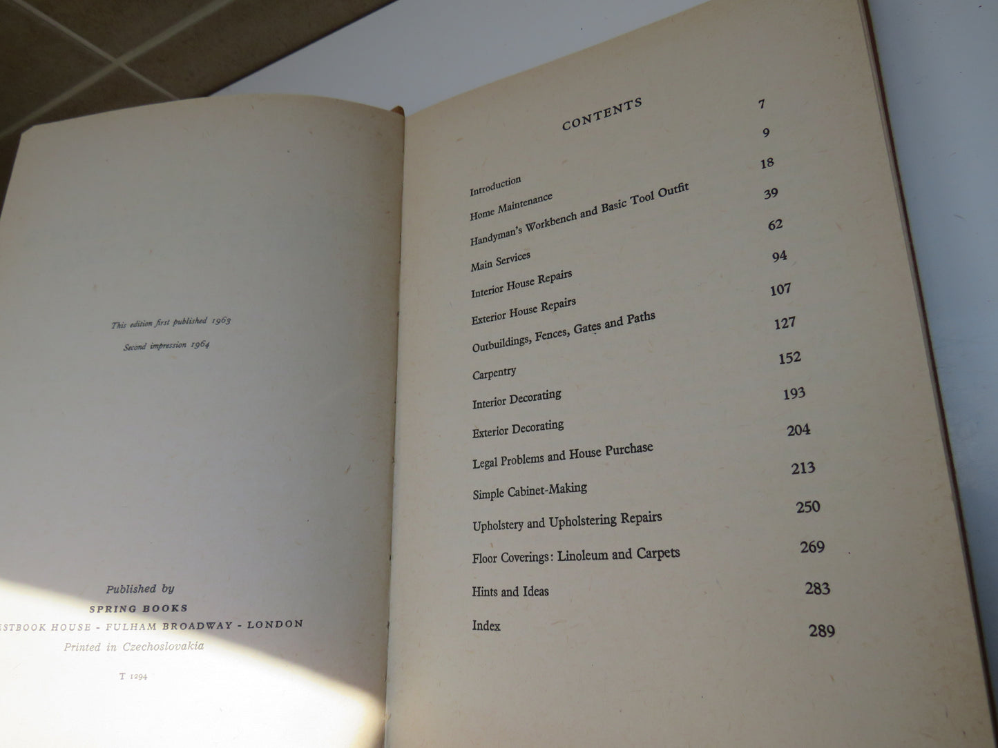 The Good Handyman's Encyclopedia Compiled By F.J. Christopher and Rosemary Brinley Christopher 1964