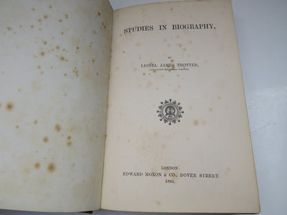 Studies In Biography By Lionel James Trotter 1865 book image 4