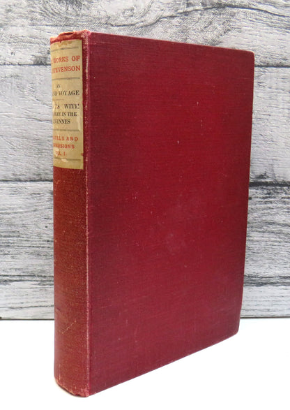The Works of Robert Louis Stevenson, Travels and Excursions, Volume I, 1894 book front cover