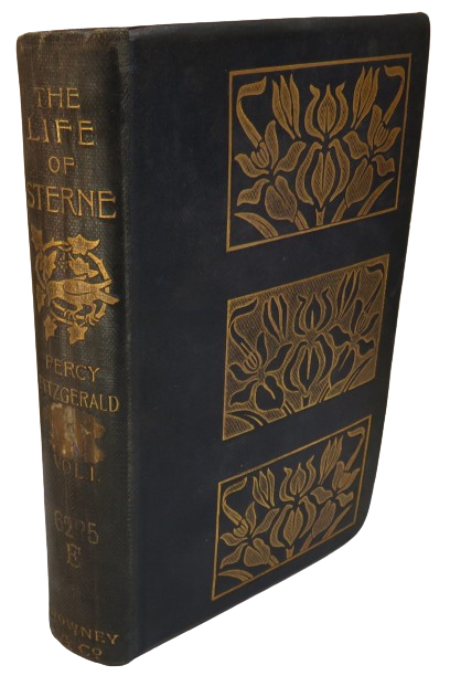 The Life of Laurence Sterne By Percy Fitzgerald 1896 Vol I book front cover