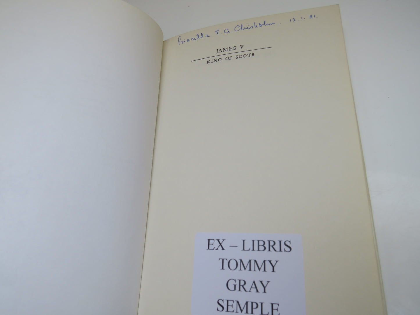 James V King of Scots by Caroline Bingham, 1971