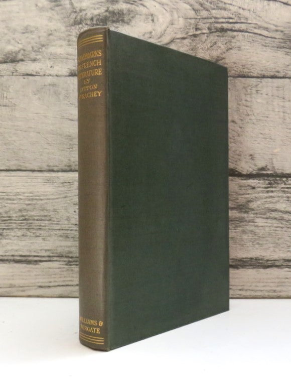 Landmarks In French Literature By Lytton Strachey 1923