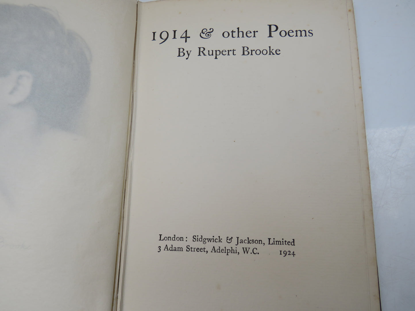 1914 & Other Poems By Rupert Brooke 1924