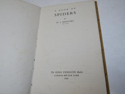 Spiders by W. S. Bristowe, 1947 book image 3