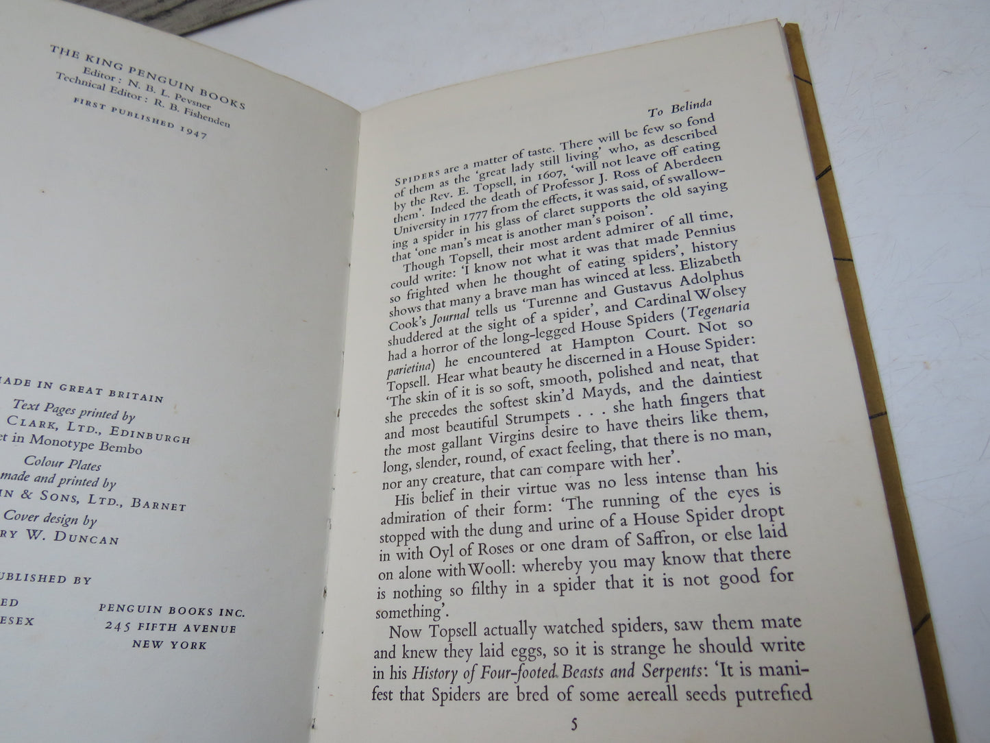 Spiders by W. S. Bristowe, 1947