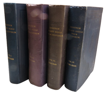 The Register of the Privy Seal of Scotland A.D. 1529-1542 Vol 1-4 1921 book front cover
