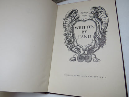 Written By Hand By Aubrey West 1951