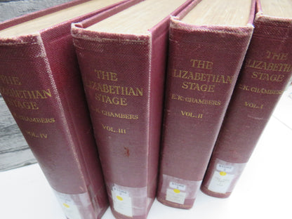 The Elizabethan Stage By E.K. Chambers 1923 4 Volume Set book image 2