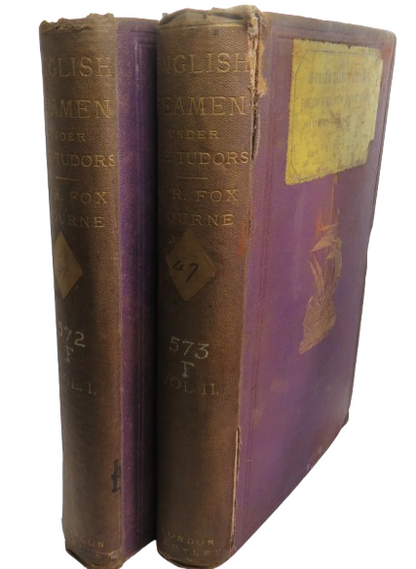 English Seamen Under The Tudors By H.R. Fox Bourne 1868 Vol I & II book front cover