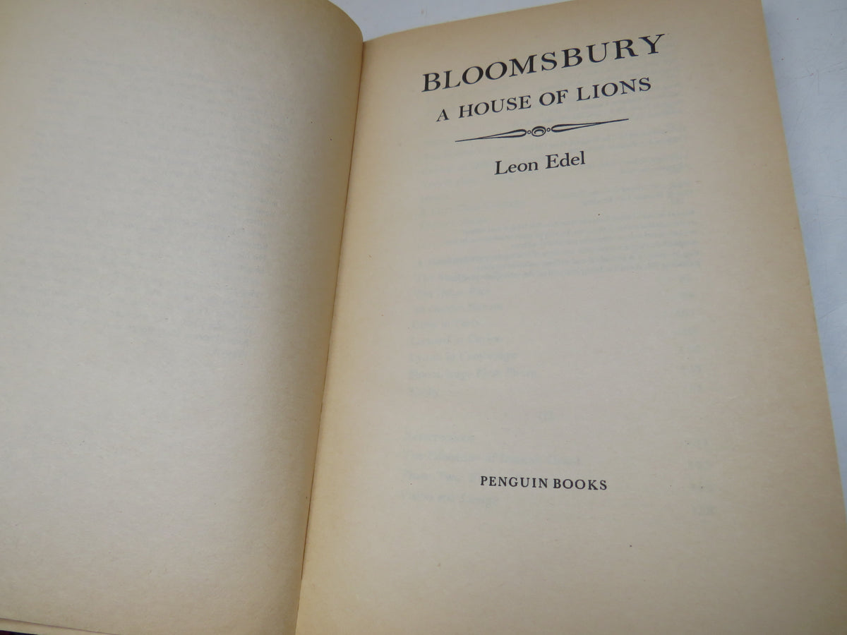 Bloomsbury A House of Lions By Leon Edel 1979