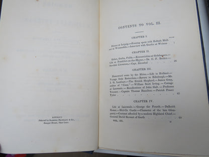 Memoirs of a Literary Veteran By R. P. Gillies 1851 Volumes I & III Only book image 5