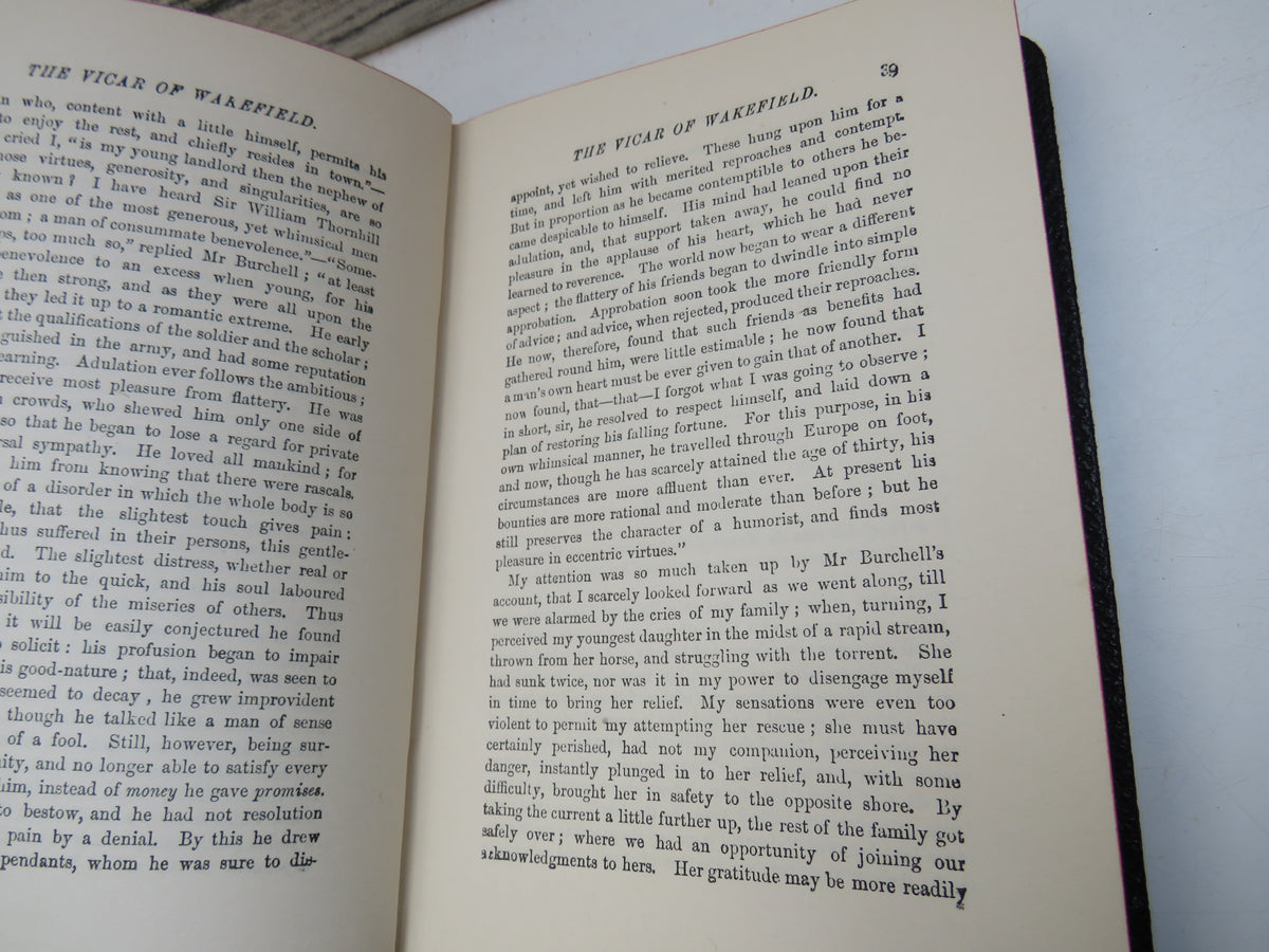 Goldsmith's Choice Works, Comprising His Vicar of Wakefield, Poems and Plays