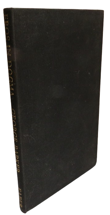 Eros In Dogma By George Barker 1944 book front cover