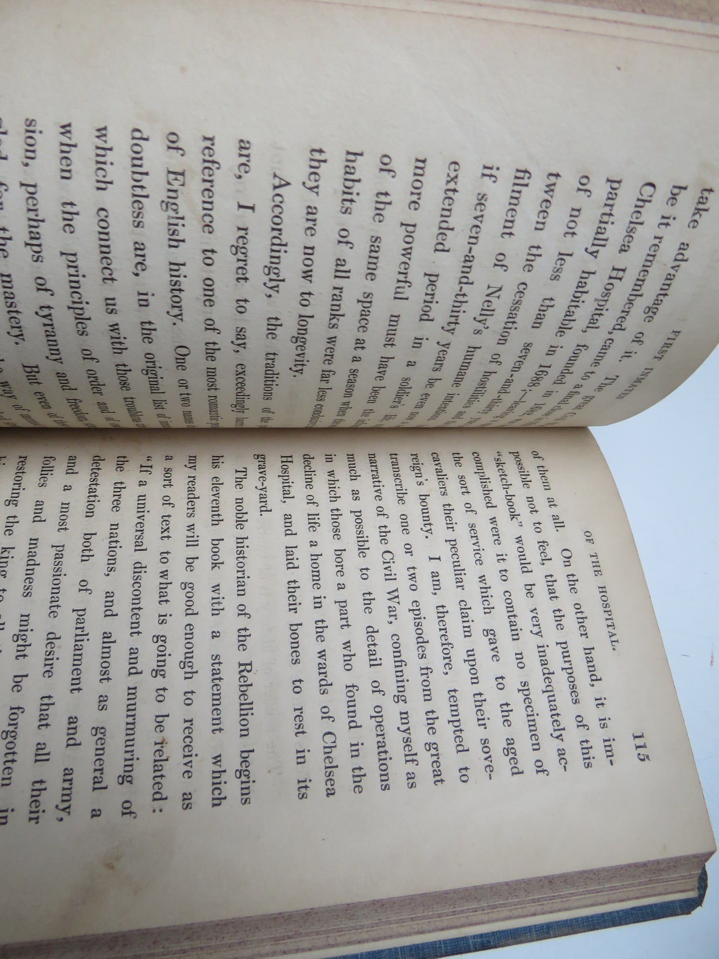 Chelsea Hospital, and Its Traditions 1838 3 Volume Set - Antique Books