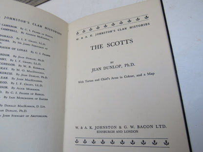 The Scotts By Jean Dunlop With Tartan and Chief's Arms In Colour and A Map 1957 book image 5