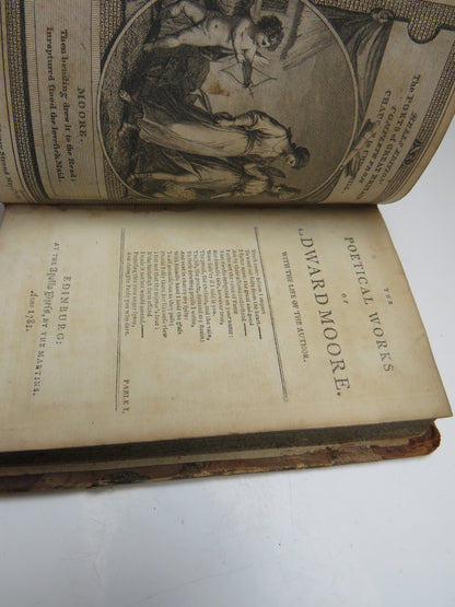 The Poetical Works of Edward Moore & John Philips 1781 book image 3